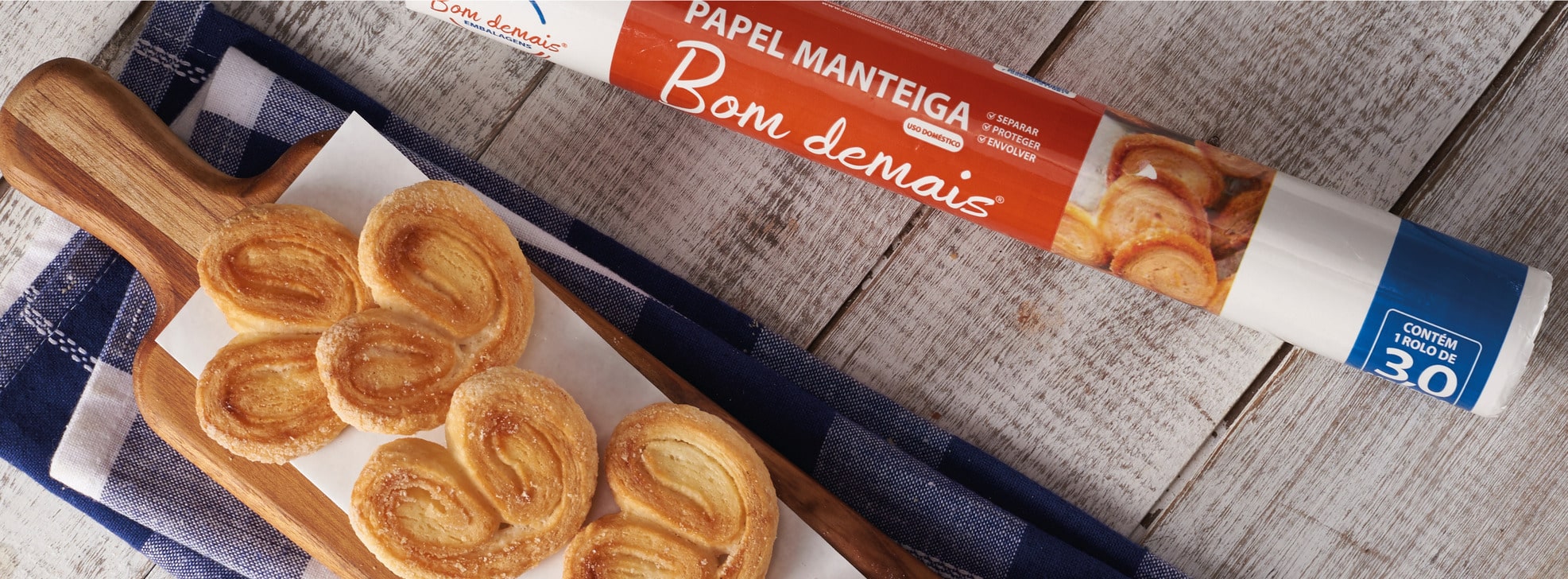 Nova linha de papel manteiga para doces e carnes